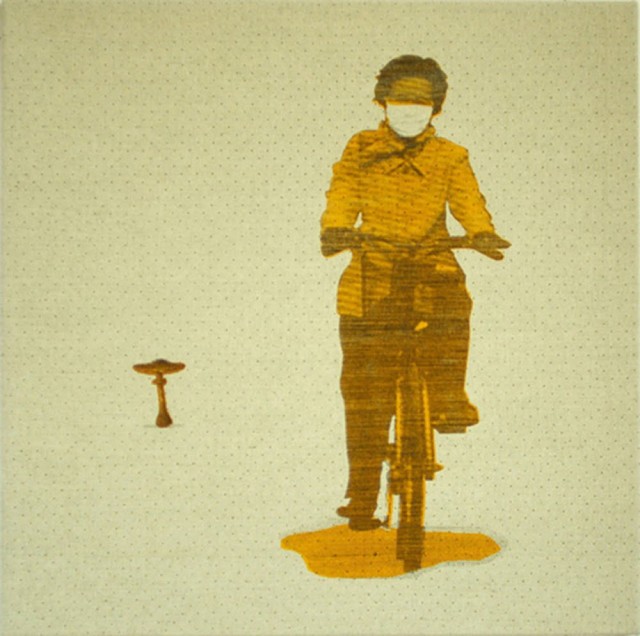 Biking woman